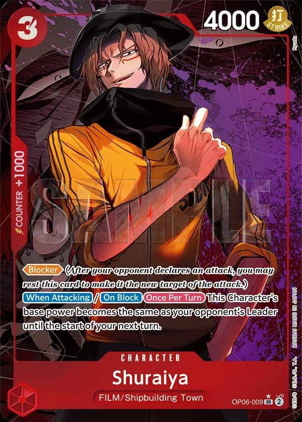 Shuraiya (OP06-009_p1) Alt Art One Piece card