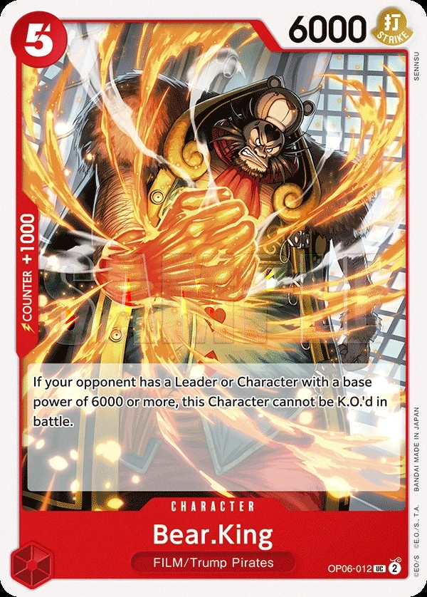 Bear.King (OP06-012) One Piece card