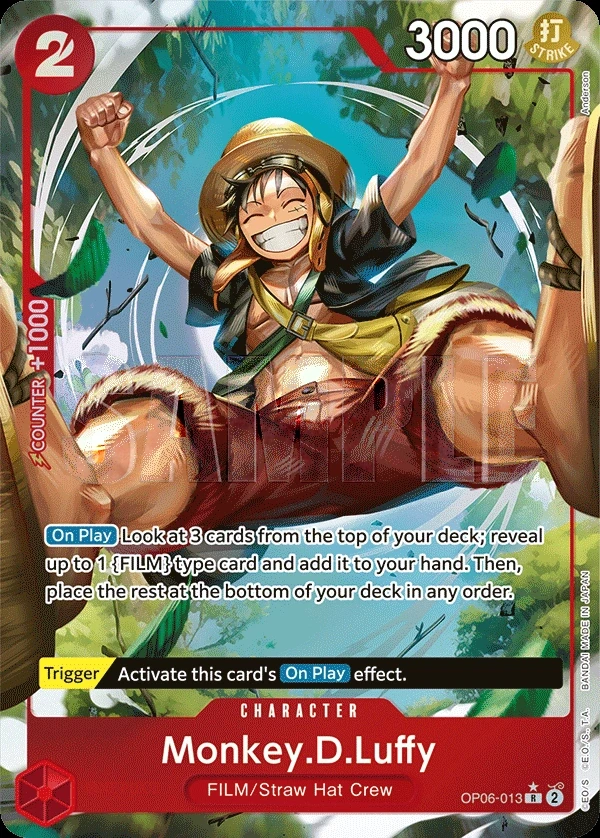 Monkey.D.Luffy (OP06-013_p1) Alt Art One Piece card