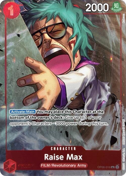 Raise Max (OP06-016_p1) Alt Art One Piece card