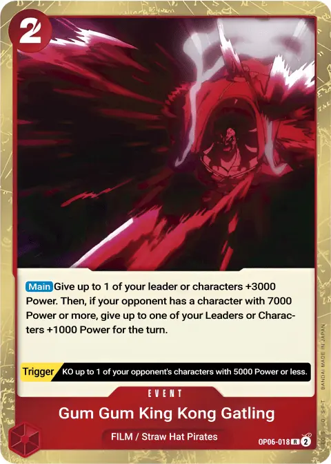 Gum-Gum King Kong Gatling (OP06-018) One Piece card