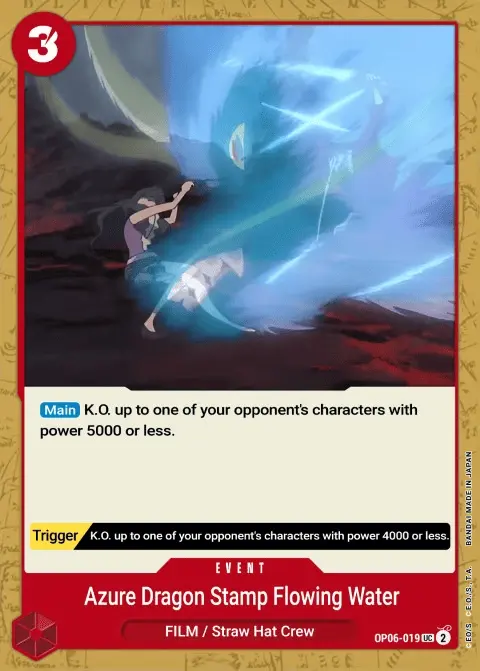Blue Dragon Seal Water Stream (OP06-019) One Piece card