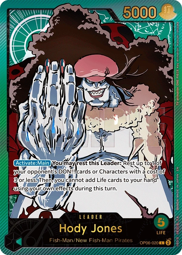 Hody Jones (OP06-020_p2) Alt Art One Piece card