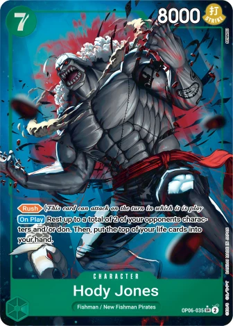 Hody Jones (OP06-035) One Piece card