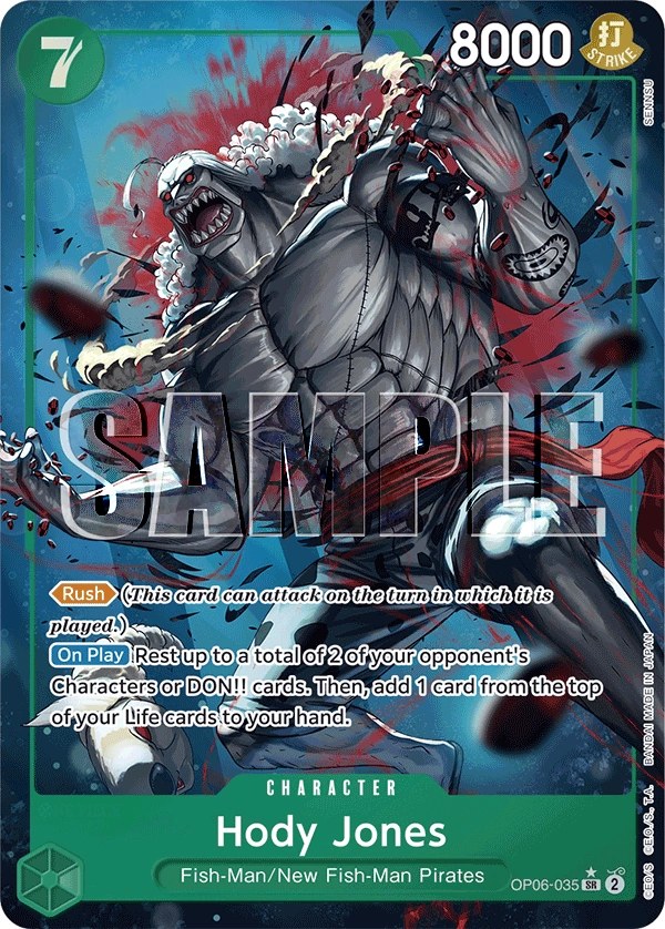 Hody Jones (OP06-035_p3) Alt Art One Piece card