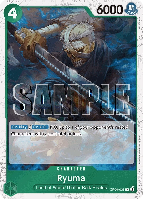 Ryuma (OP06-036_p2) Alt Art One Piece card