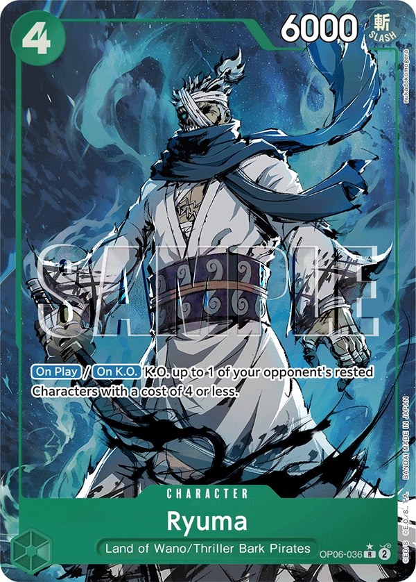 Ryuma (OP06-036_p4) Alt Art One Piece card