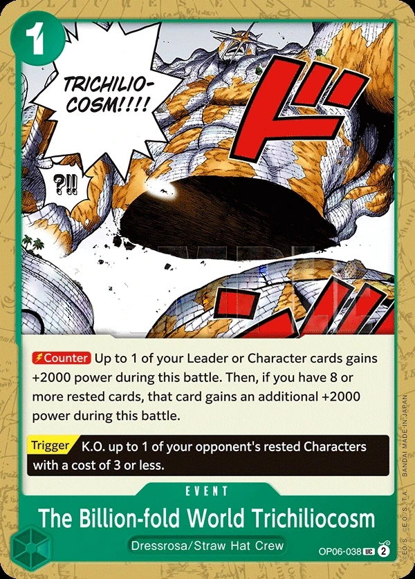 The Billion-fold World Trichiliocosm (OP06-038) One Piece card