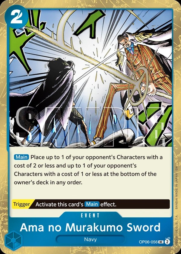 Ama no Murakumo Sword (OP06-056_p4) Alt Art One Piece card