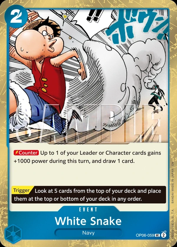 White Snake (OP06-059_p1) Alt Art One Piece card