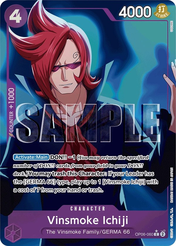 Vinsmoke Ichiji (OP06-060_p3) Alt Art One Piece card