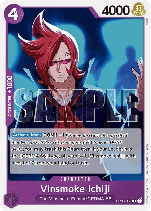Vinsmoke Ichiji (OP06-060_r1) Reprint One Piece card