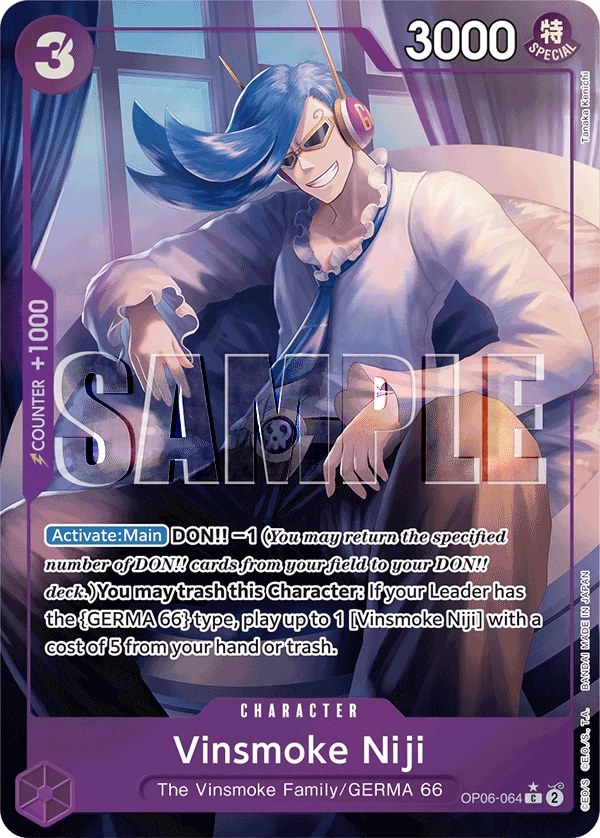 Vinsmoke Niji (OP06-064_p3) Alt Art One Piece card