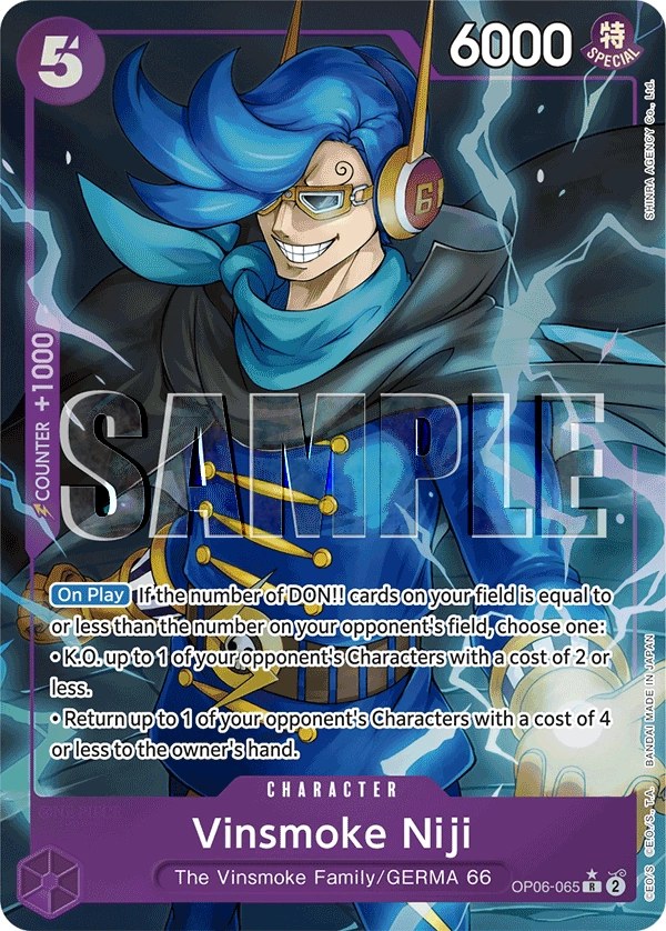 Vinsmoke Niji (OP06-065_p4) Alt Art One Piece card