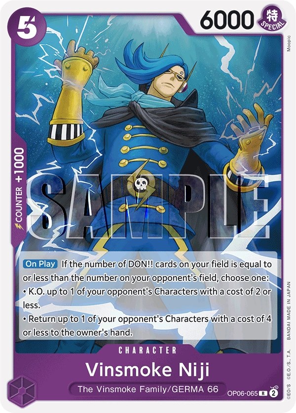 Vinsmoke Niji (OP06-065_r1) Reprint One Piece card