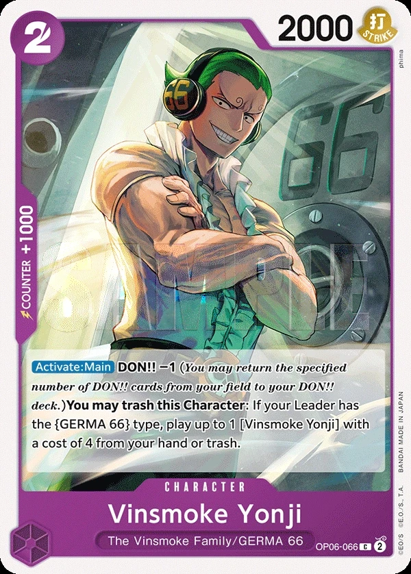 Vinsmoke Yonji (OP06-066) One Piece card