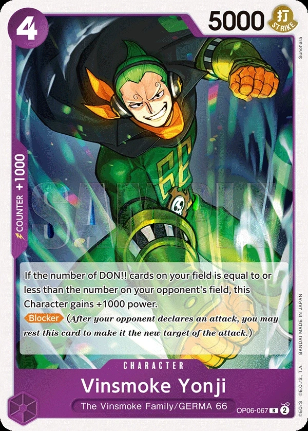Vinsmoke Yonji (OP06-067) One Piece card