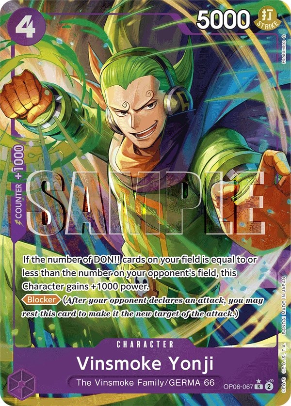 Vinsmoke Yonji (OP06-067_p4) Alt Art One Piece card