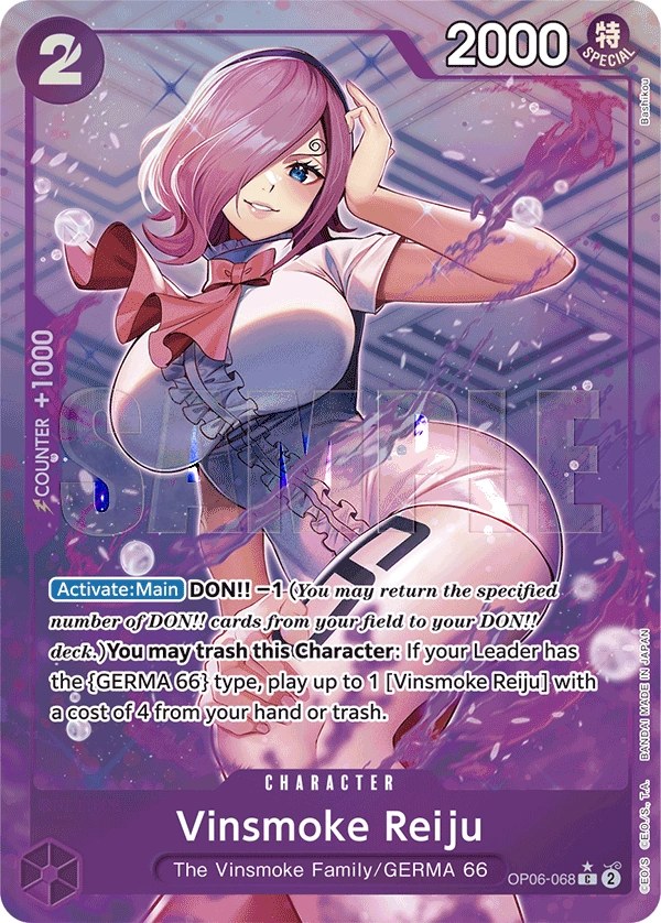 Vinsmoke Reiju (OP06-068_p3) Alt Art One Piece card