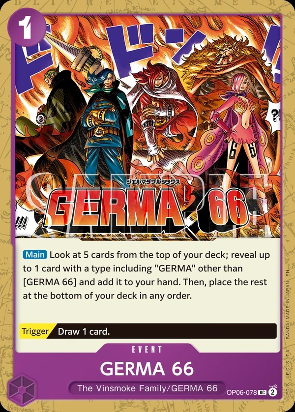 GERMA 66 (OP06-078_r1) Reprint One Piece card