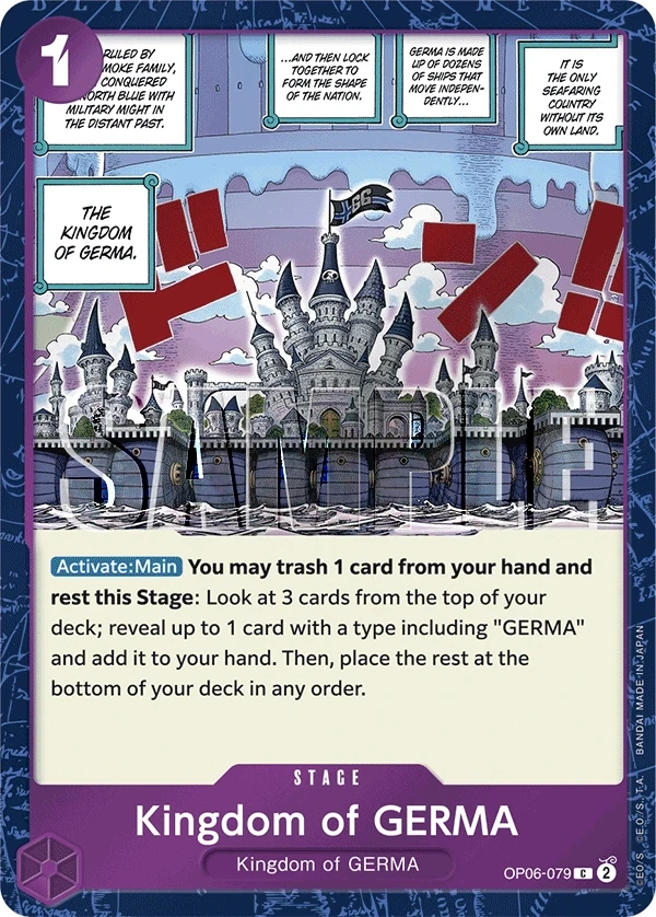 Kingdom of GERMA (OP06-079_p2) Alt Art One Piece card