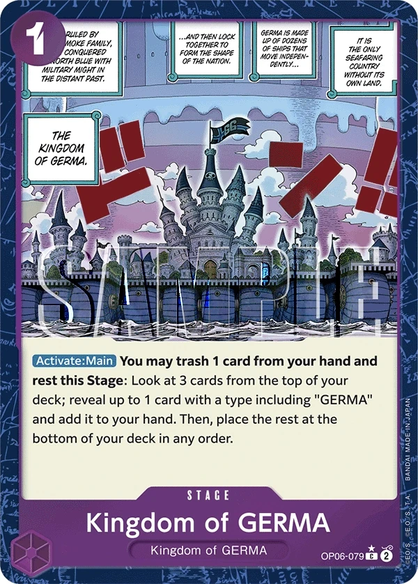 Kingdom of GERMA (OP06-079_p3) Alt Art One Piece card