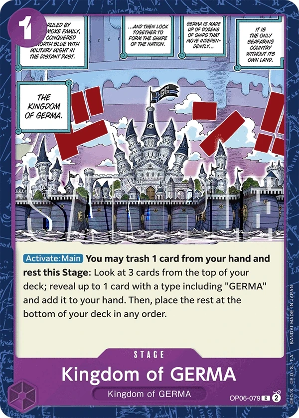 Kingdom of GERMA (OP06-079_r1) Reprint One Piece card