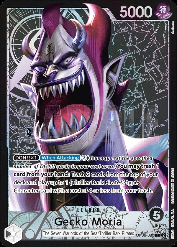 Gecko Moria (OP06-080_p1) Alt Art One Piece card