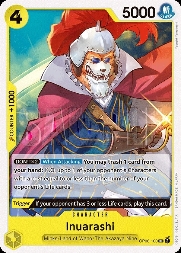 Inuarashi (OP06-100) One Piece card