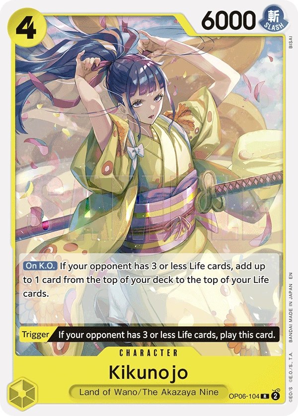 Kikunojo (OP06-104_r1) Reprint One Piece card