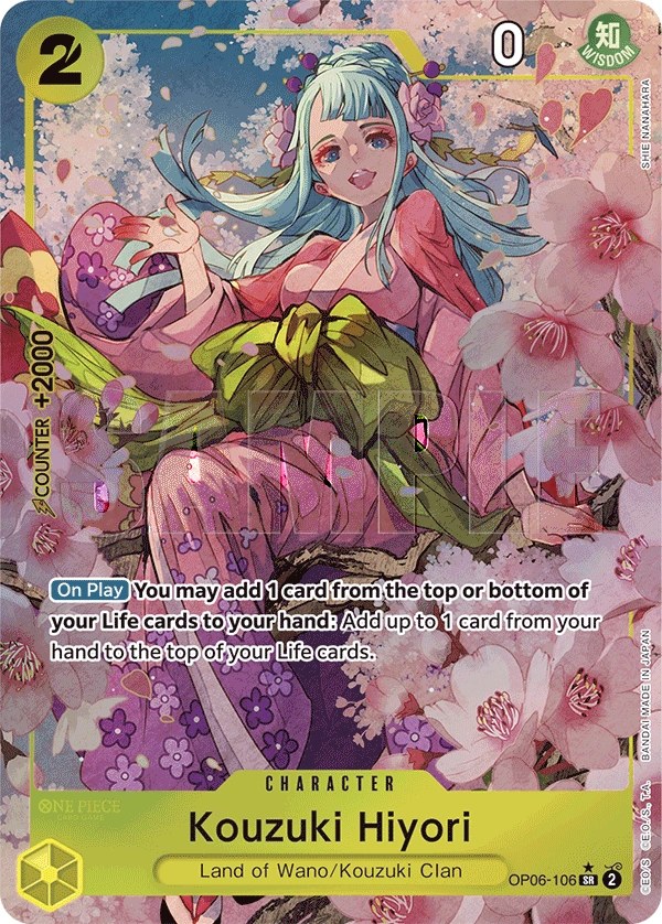 Kouzuki Hiyori (OP06-106_p3) Alt Art One Piece card