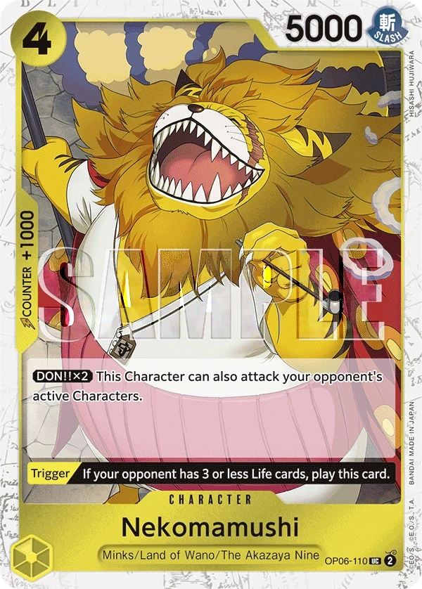 Nekomamushi (OP06-110_p3) Alt Art One Piece card