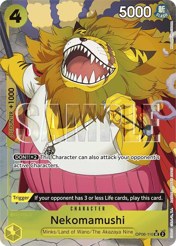 Nekomamushi (OP06-110_p4) Alt Art One Piece card