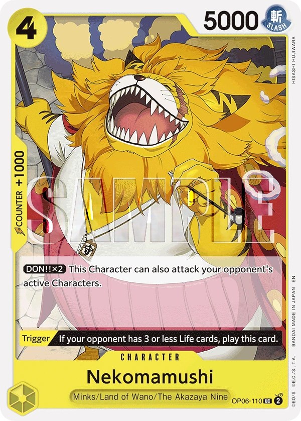 Nekomamushi (OP06-110_r2) Reprint One Piece card