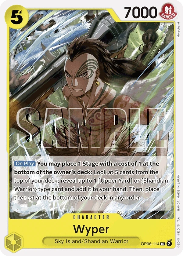 Wyper (OP06-114_r1) Reprint One Piece card
