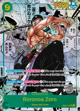 Roronoa Zoro (OP06-118) One Piece card