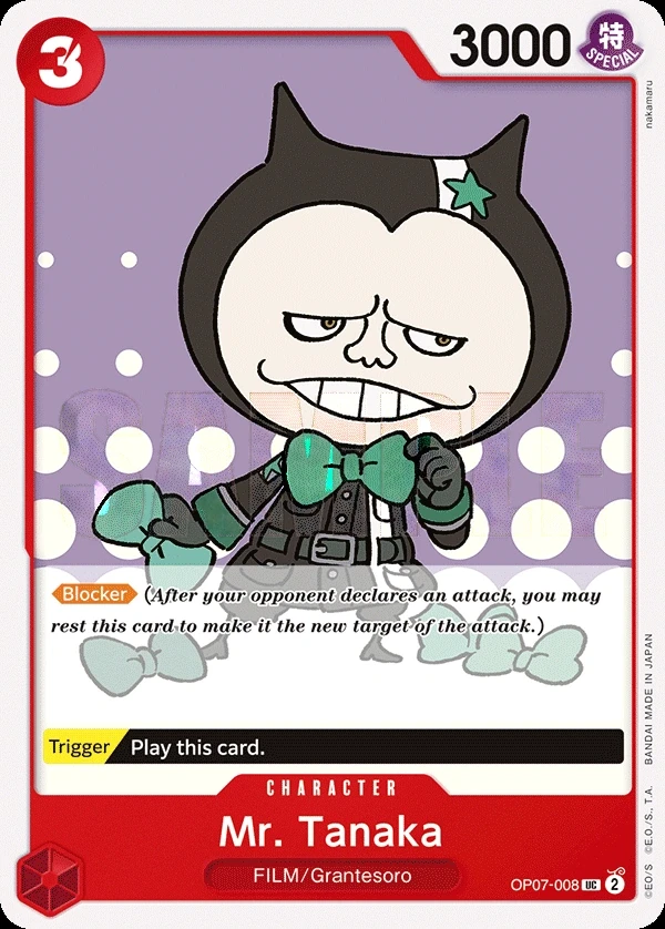 Mr. Tanaka (OP07-008) One Piece card