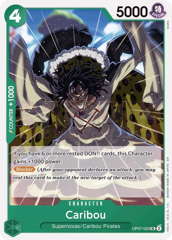 Caribou (OP07-023_r1) Reprint One Piece card