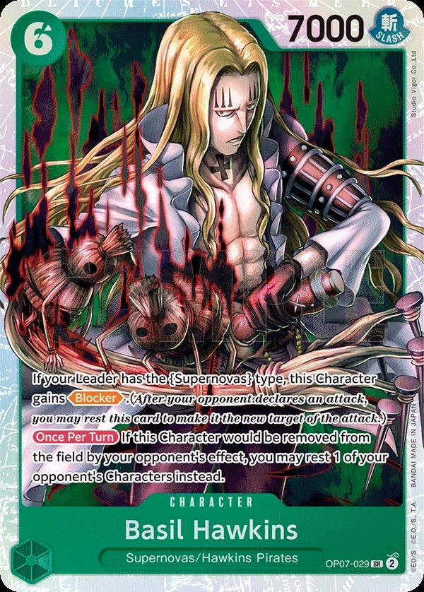 Basil Hawkins (OP07-029) One Piece card
