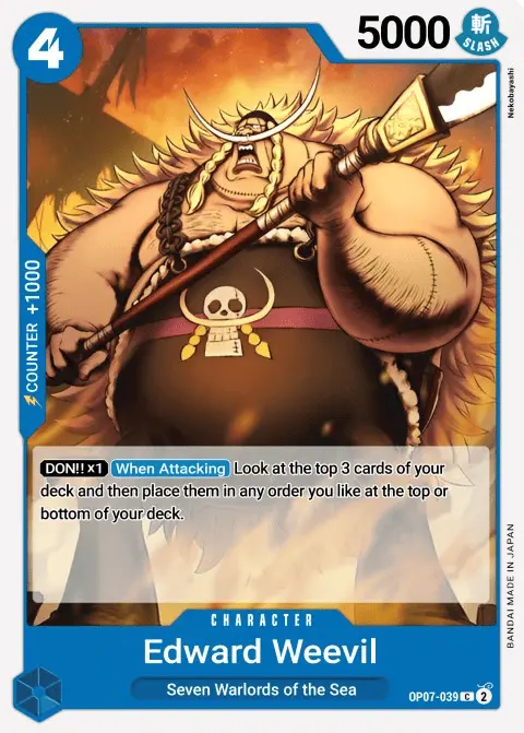 Edward Weevil (OP07-039) One Piece card
