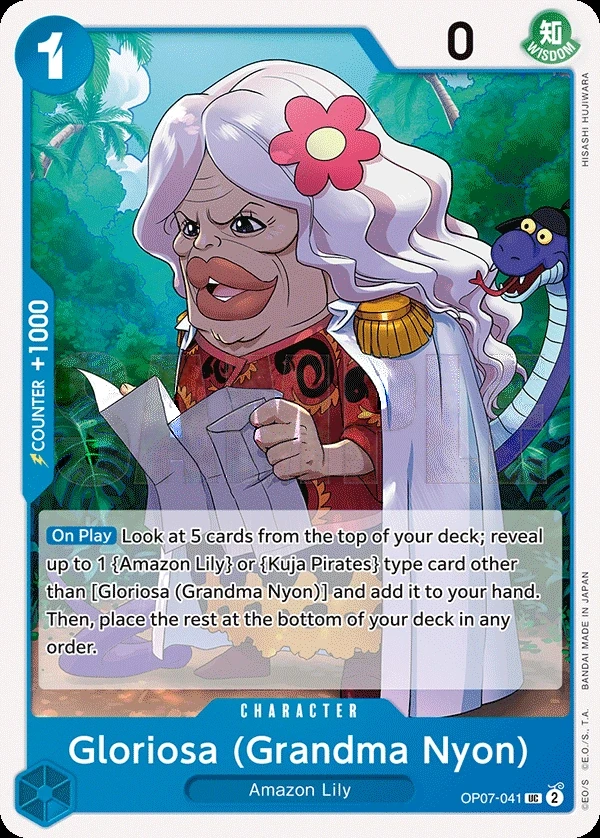 Gloriosa (Grandma Nyon) (OP07-041) One Piece card