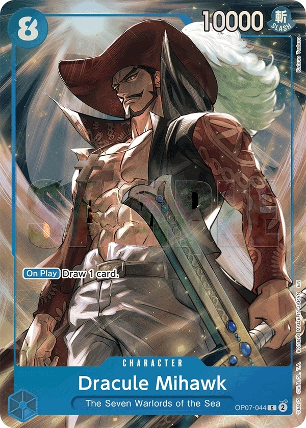 Dracule Mihawk (OP07-044_p1) Alt Art One Piece card