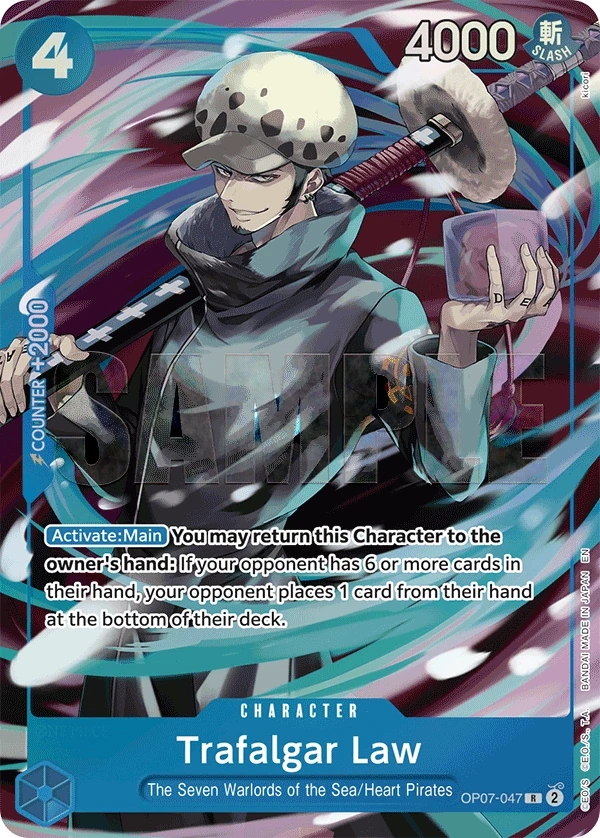 Trafalgar Law (OP07-047_p5) Alt Art One Piece card