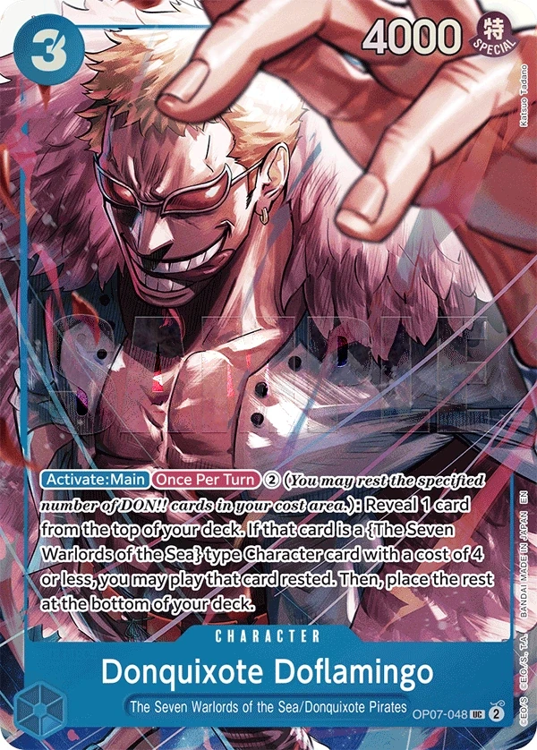 Donquixote Doflamingo (OP07-048_p1) Alt Art One Piece card