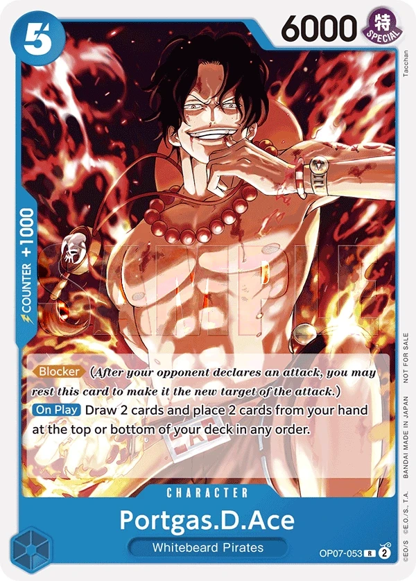 Portgas.D.Ace (OP07-053_p1) Alt Art One Piece card