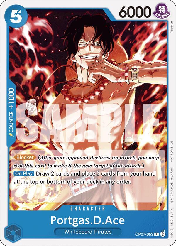 Portgas.D.Ace (OP07-053_p2) Alt Art One Piece card