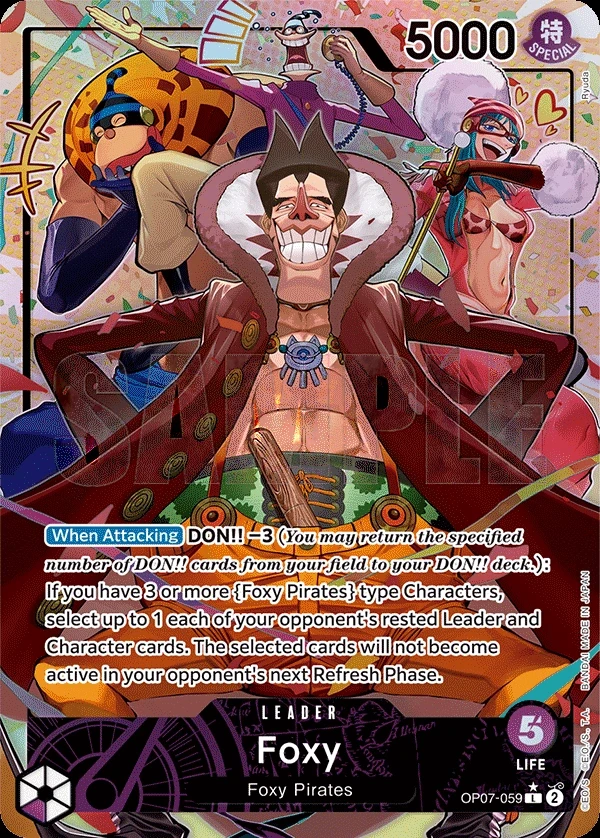 Foxy (OP07-059_p1) Alt Art One Piece card