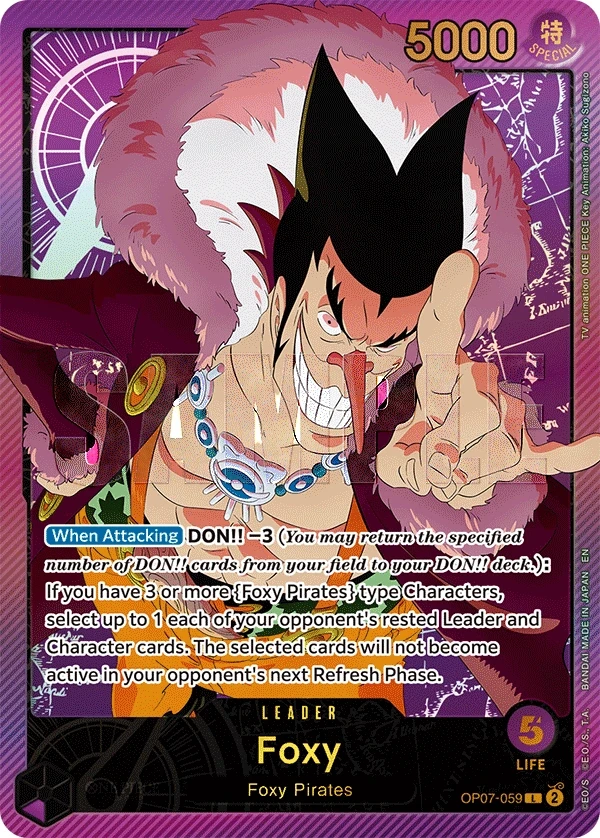 Foxy (OP07-059_p2) Alt Art One Piece card