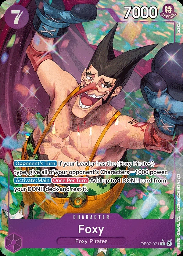 Foxy (OP07-071_p1) Alt Art One Piece card