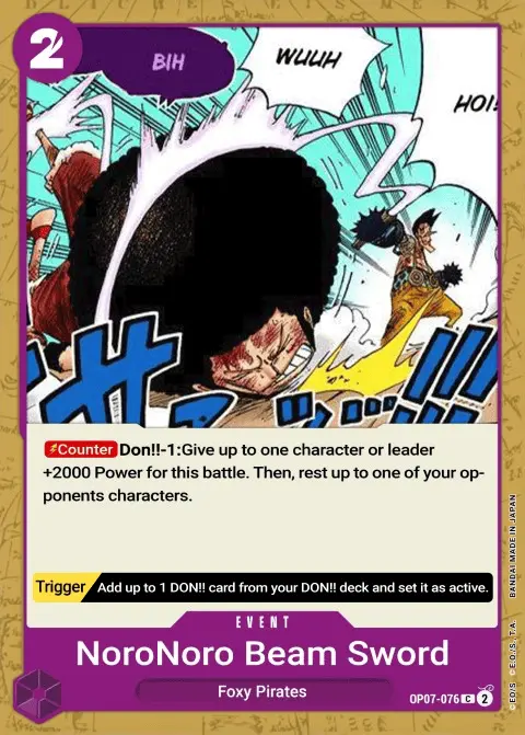 Slow-Slow Beam Sword (OP07-076) One Piece card